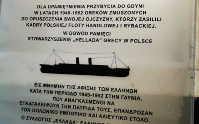 Uroczyste odsłonięcie tablicy pamiątkowej upamiętniającej przybycie pierwszych Greków do Trójmiasta